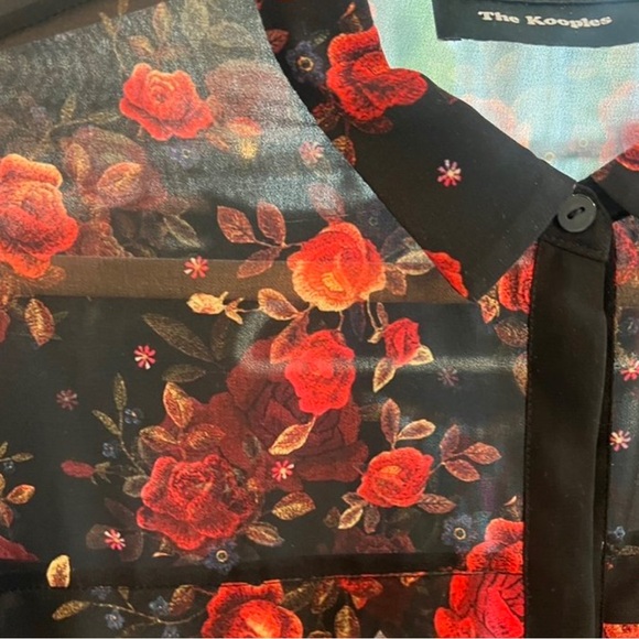 The kooples sheer blouse with rose print - Picture 4 of 4